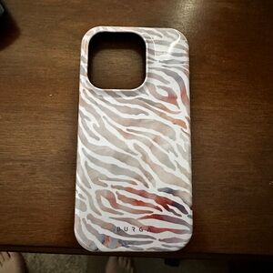 BURGA Zebra Striped Phone Case - Multicolor iPhone 14 Pro